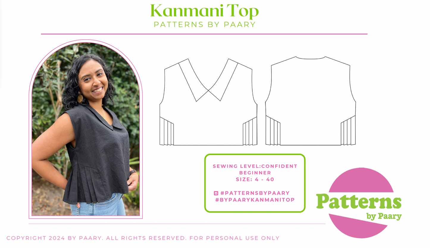 The Kanmani Top PDF Sewing Pattern